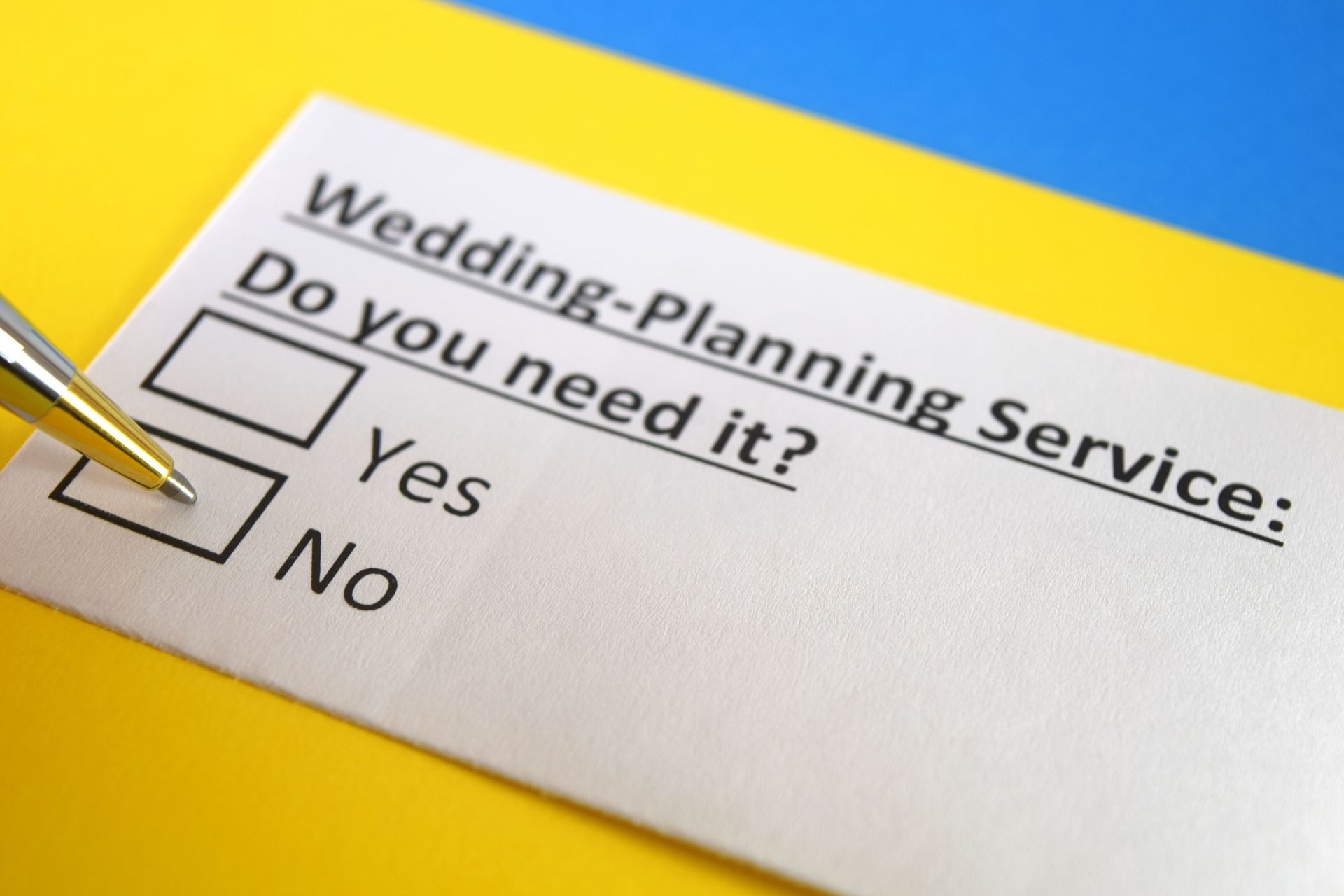 Wedding planning service: Do you need it? yes or no